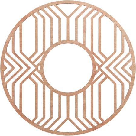 Ekena Millwork Empire Wood Fretwork Pierced Ceiling Medallion, Cherry, 28"OD x 10 1/4"ID x 3/8"T CMWP28X28X0375EPCH